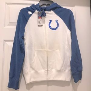 NWT NFL Colts hooded sweat jacket